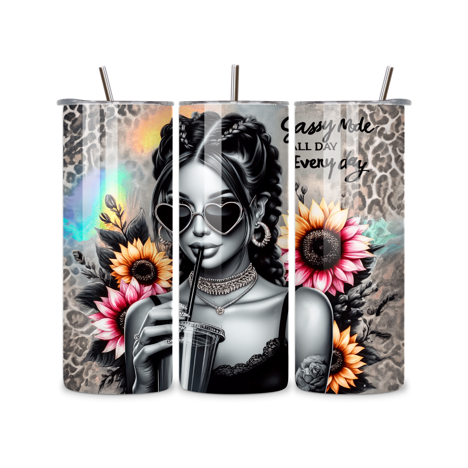 Sassy Mode All Day, Every Day 20oz Skinny Tumbler