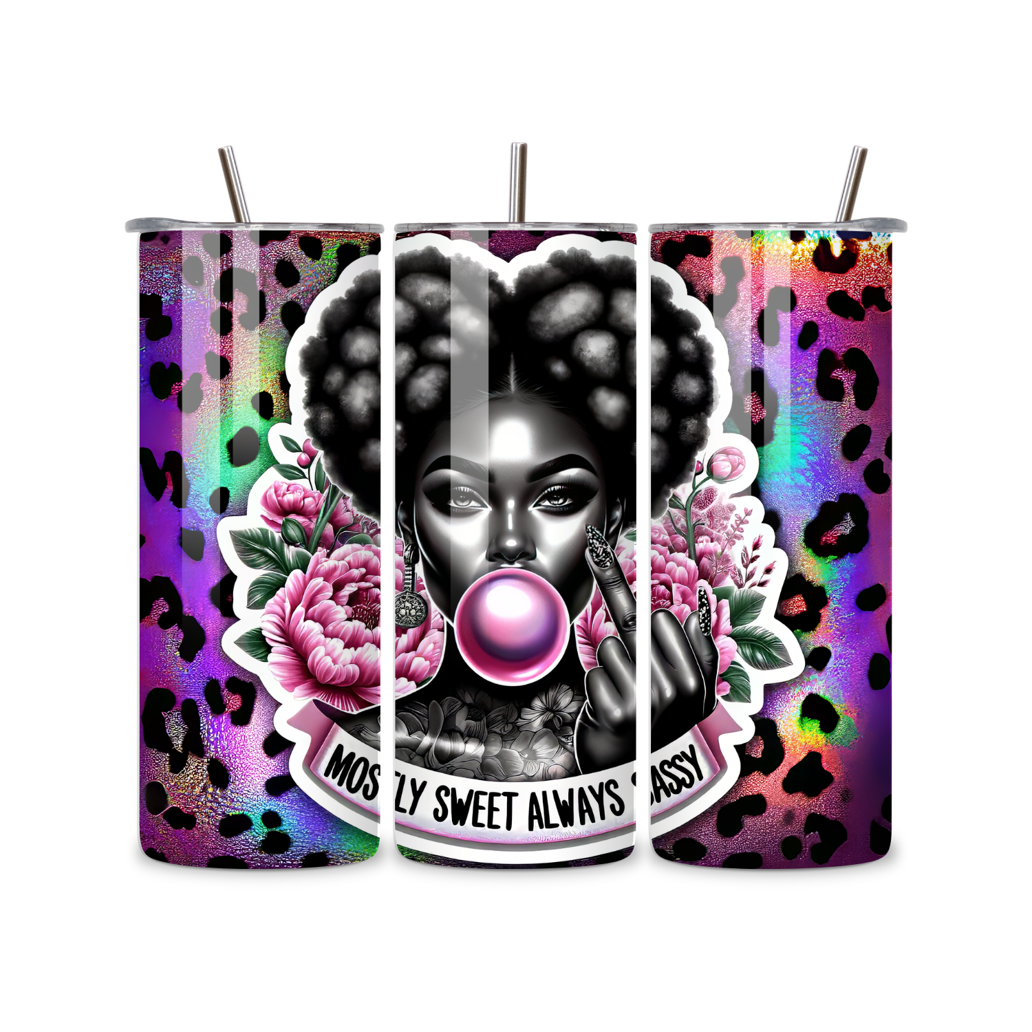 Mostly Sweet Always Sassy 20oz Skinny Tumbler