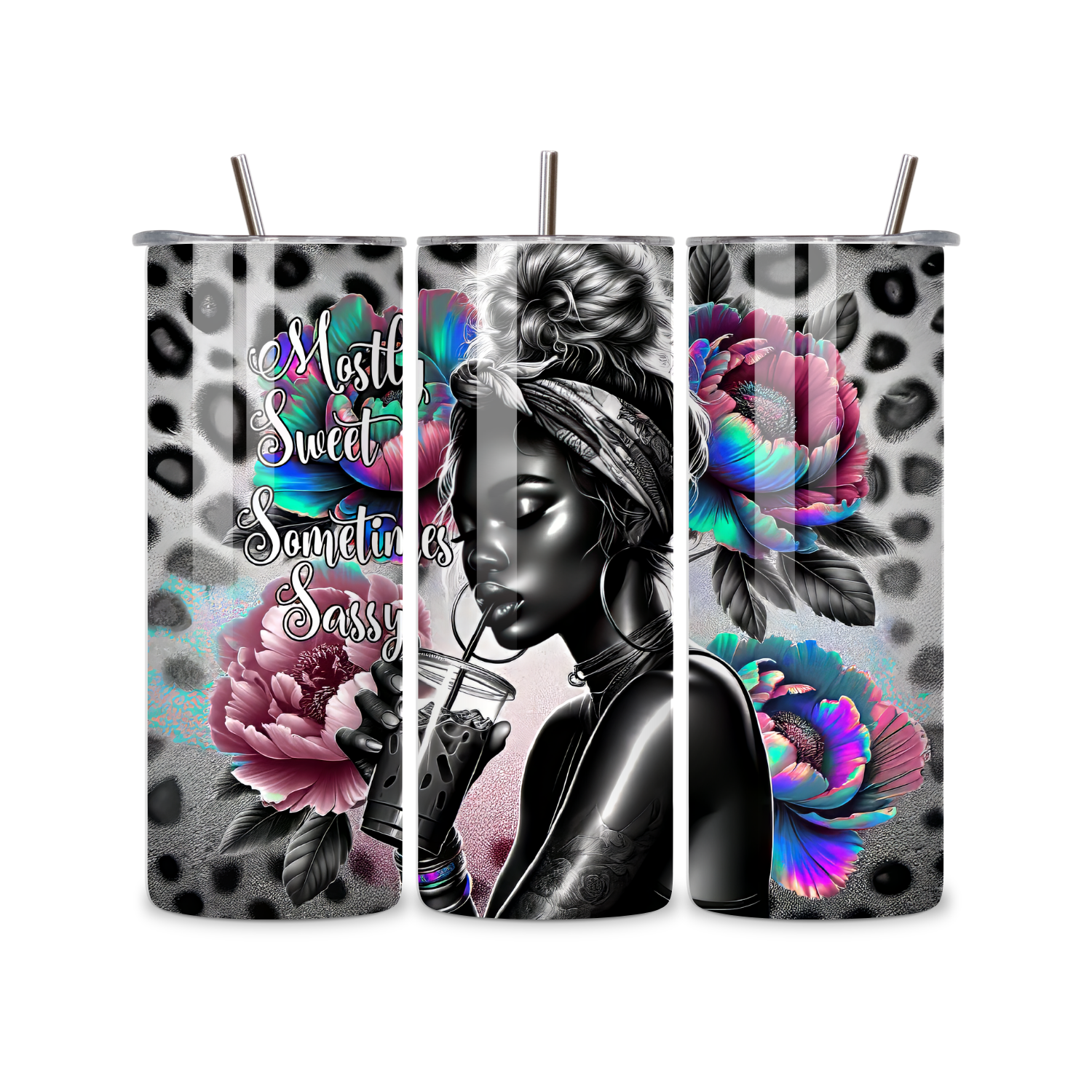 Mostly Sweet & Sometimes Sassy 20 oz Skinny Tumbler
