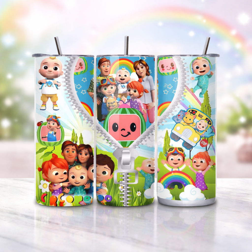 Melon Rainbow Kids Tumbler – 20oz Skinny Tumbler