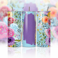Aqua Blossom Luxe 20oz Skinny Stainless Steel Insulated Tumbler