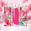 Pink Paradise Floral 20oz Skinny Stainless Steel Insulated Tumbler