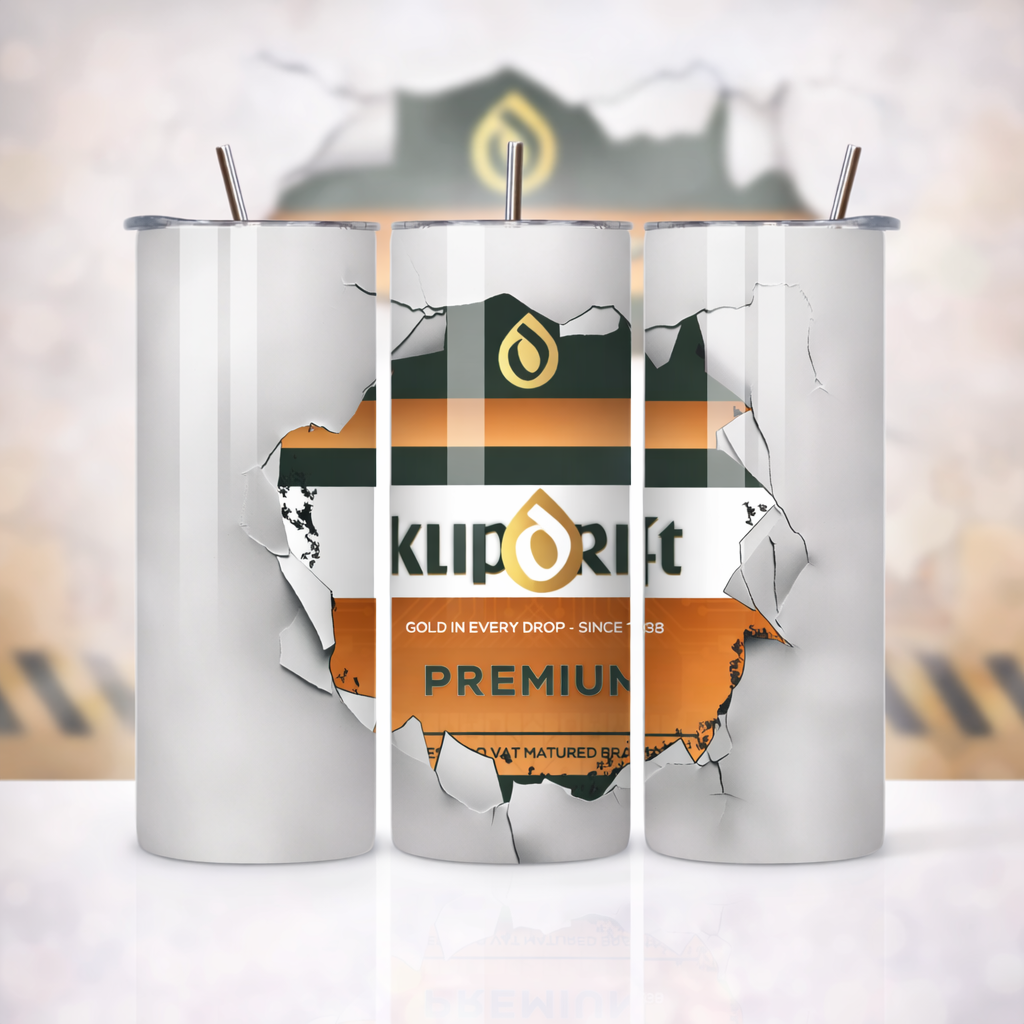 20Oz Klipdrift Premium Breaking Through Stainless Steel Skinny Tumbler